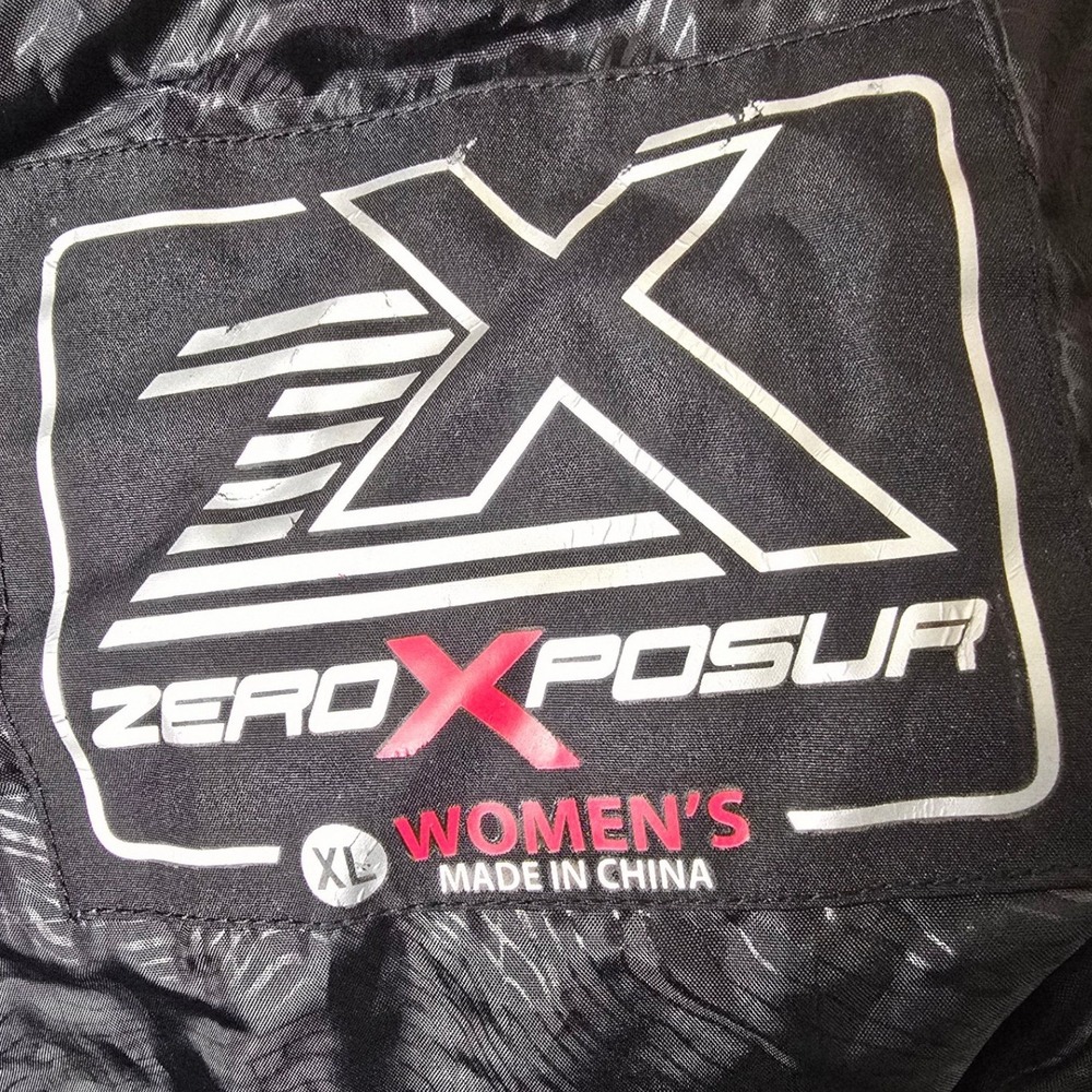 Zeroxposur Women's Xl 3-In-1 Systems Jacket Black Blue Plaid Ski Winter Coat View 2